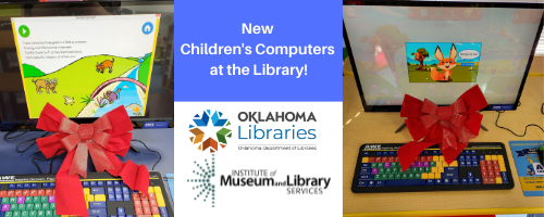 Chickasha Public Library two new AWE Childrens computers